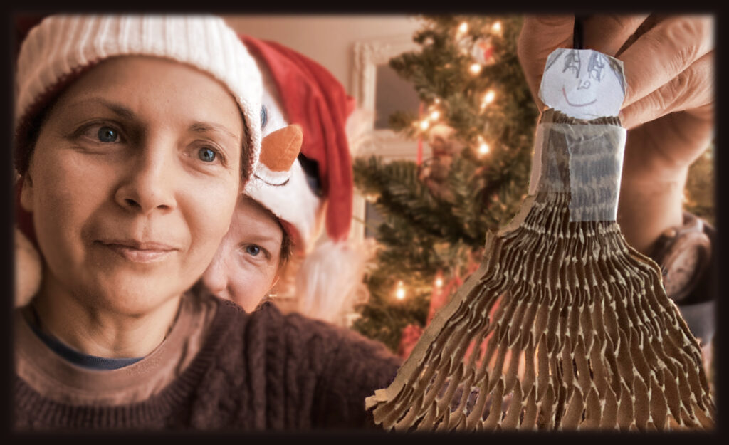 The aunties with Tenayahs xmas ornament.